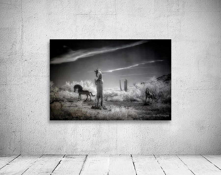 Desert Ballet of Metallic Steeds Wall Preview