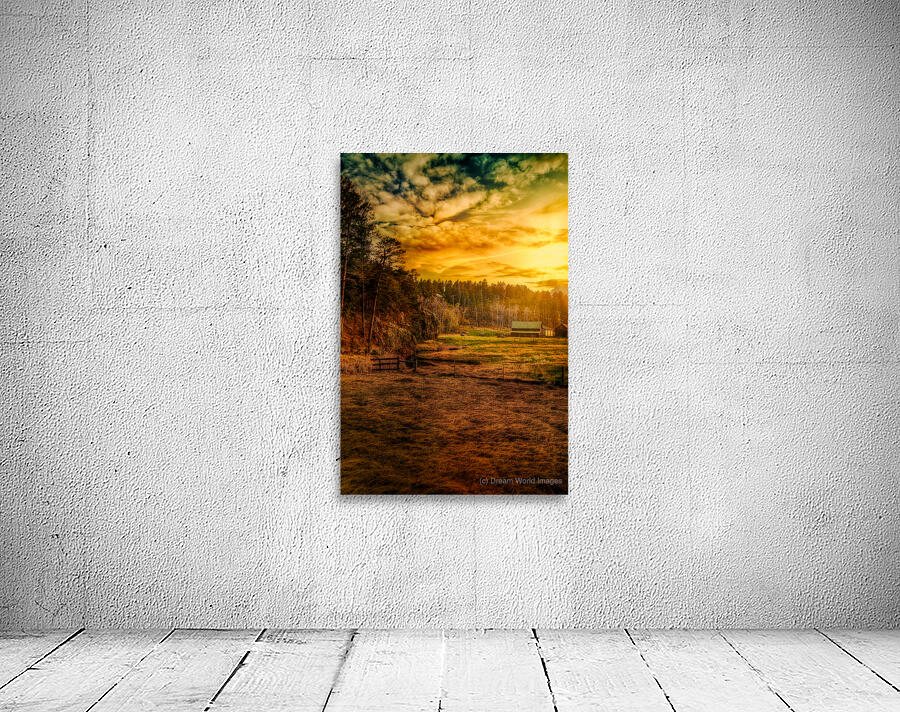 Golden Glow at Custer Ranch: A South Dakota Sunset Wall Preview