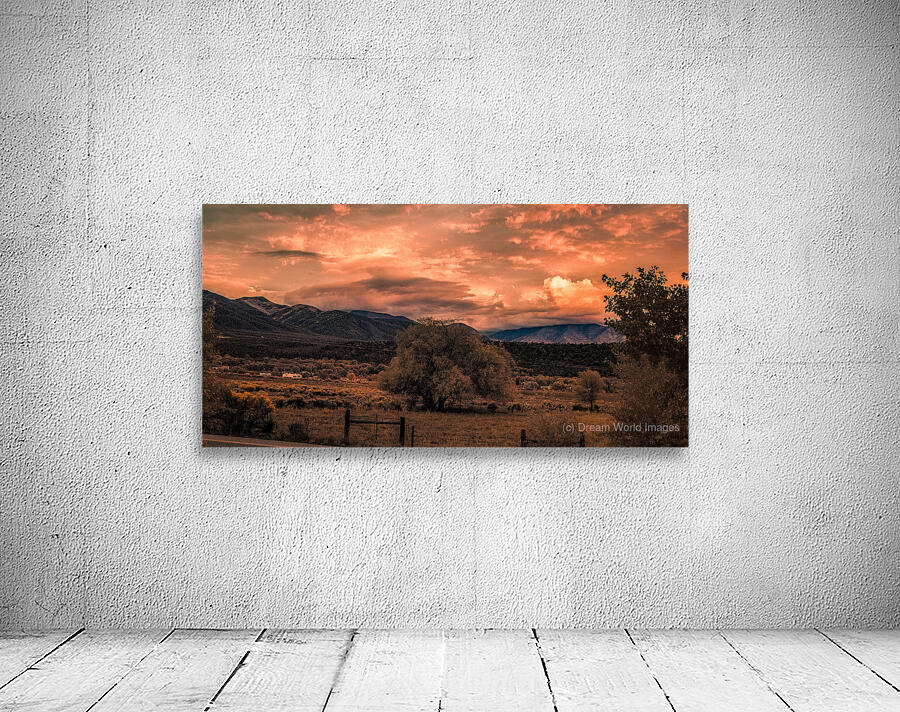 Solitary Vigil in a Fiery Twilight Wall Preview