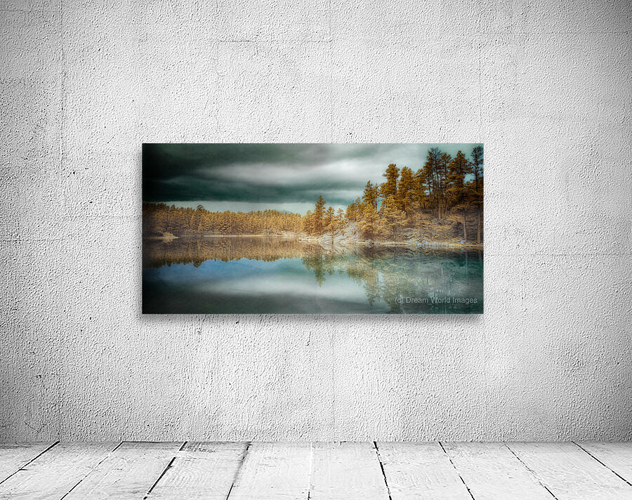 Infrared Tranquility: Capturing the Essence of Bismarck Lake Wall Preview