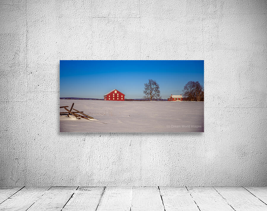 Red Barn Blue Silence Wall Preview