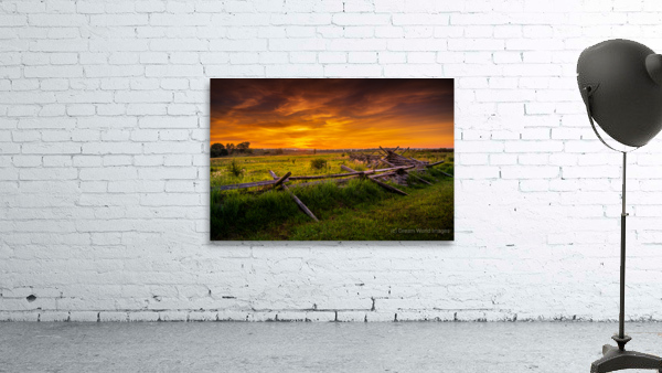 Fenceline Sunset Wall Preview