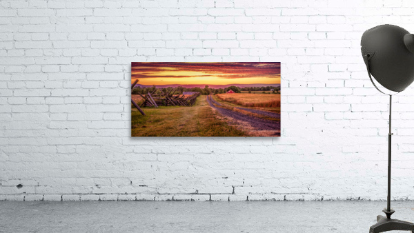 Sunset on the Farm Wall Preview