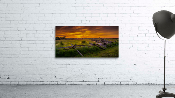 Fenceline Sunset Wall Preview