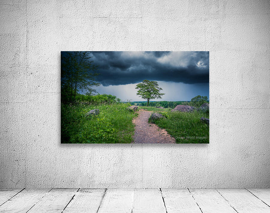 Solitude and Serenity: A Hike through Little Round Tops Enchanted Trail under the Brooding Storm Wall Preview