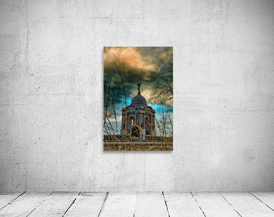 Storms of Remembrance: An Ominous Storm over the Pennsylvania Monument in Gettysburg Wall Preview