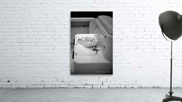 Black & White Boating: Waiting for Work Wall Preview