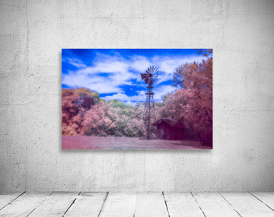 Windmill Whispers: Rustic Charm Amidst the Farm Fields Wall Preview