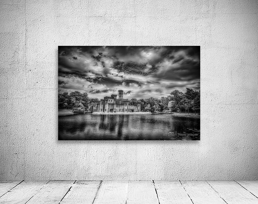 Silhouette of Time: Newmans Castle in Moody Monochrome Infrared Wall Preview