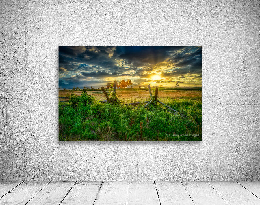 Sunset Glow Over the Fields of Gettysburg Wall Preview