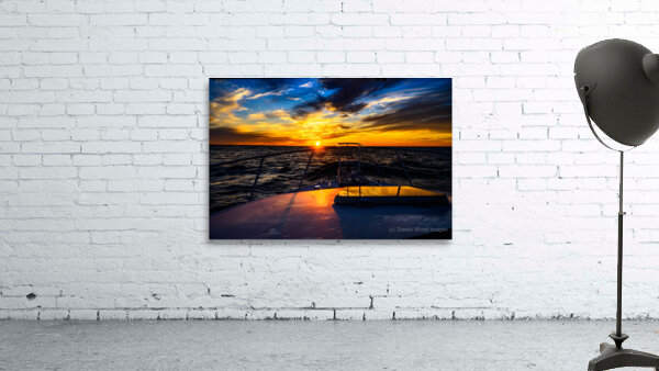 Navigating the Sunset: A Memorable Boat Ride with Wet Net Charte Wall Preview