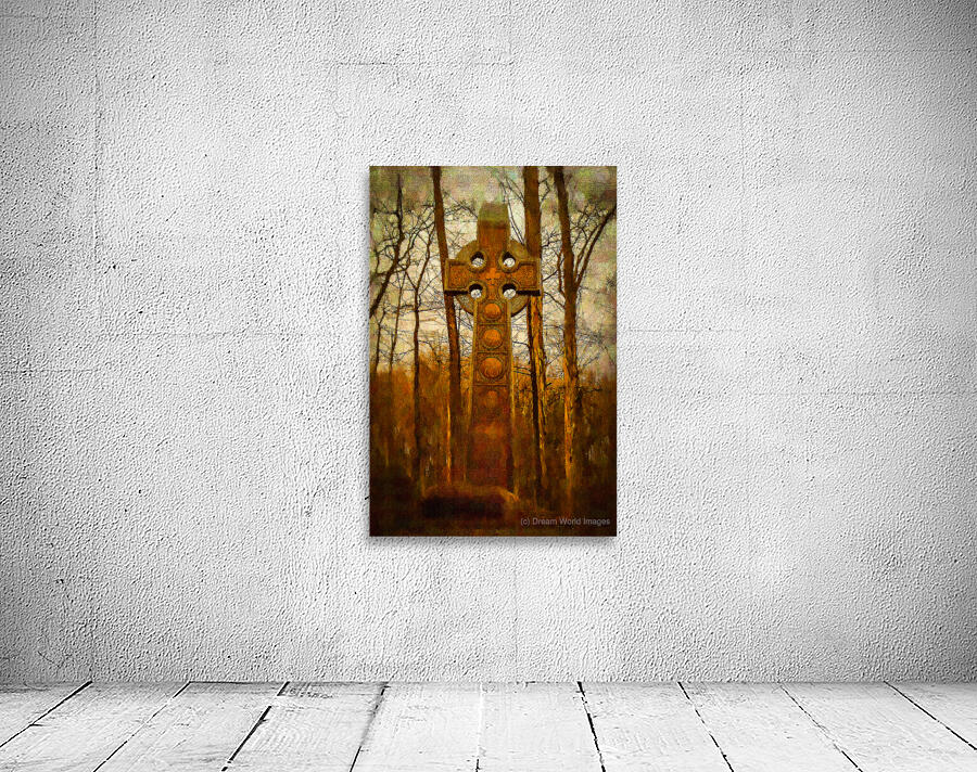 Celtic Cross: A Spiritual Journey Through Woodland Serenity Wall Preview