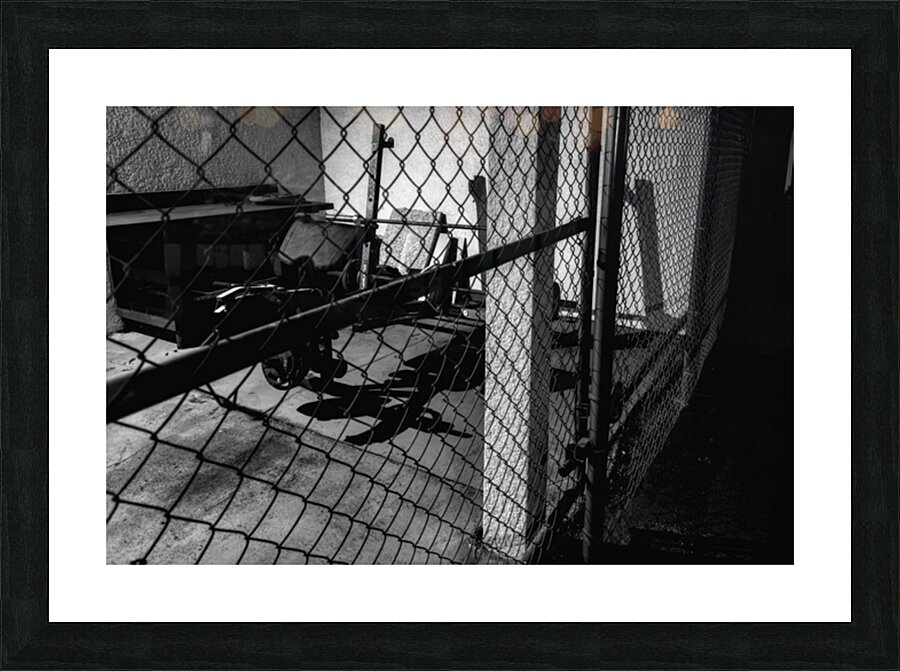 SILENT WEIGHT BEHIND A PERIMETER OF DISCIPLINE BW by rongraywolflevinephotoart