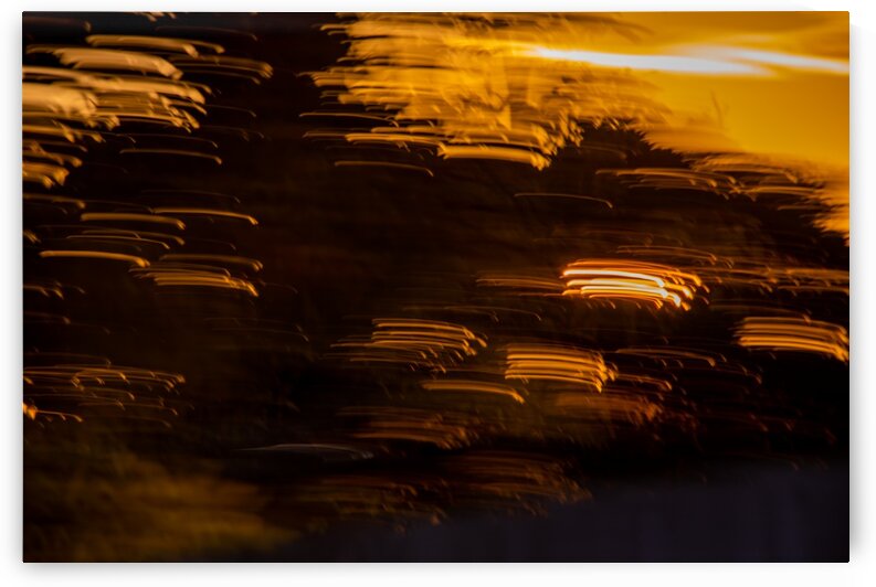 Abstract image featuring orange light and shadows 1 by Grant Cookson