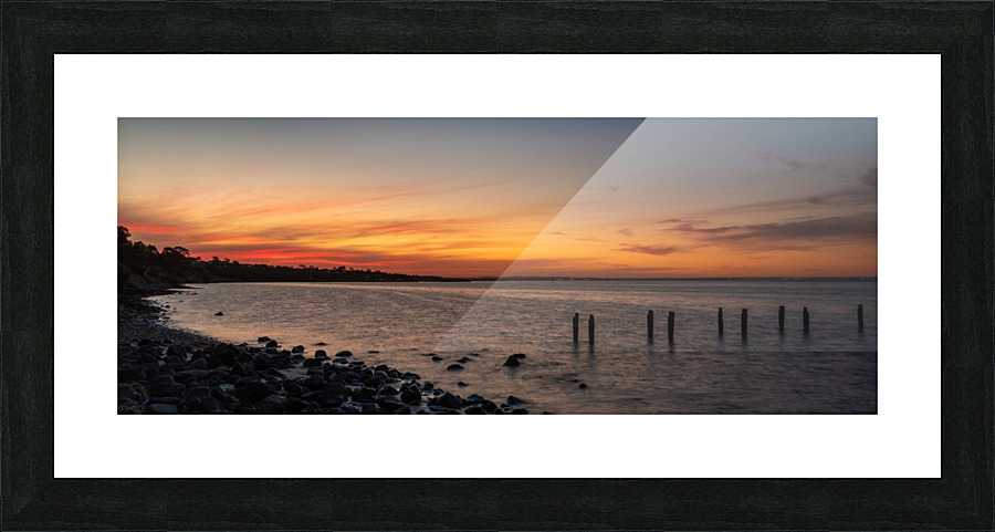 Bayside Sunset Picture Frame print