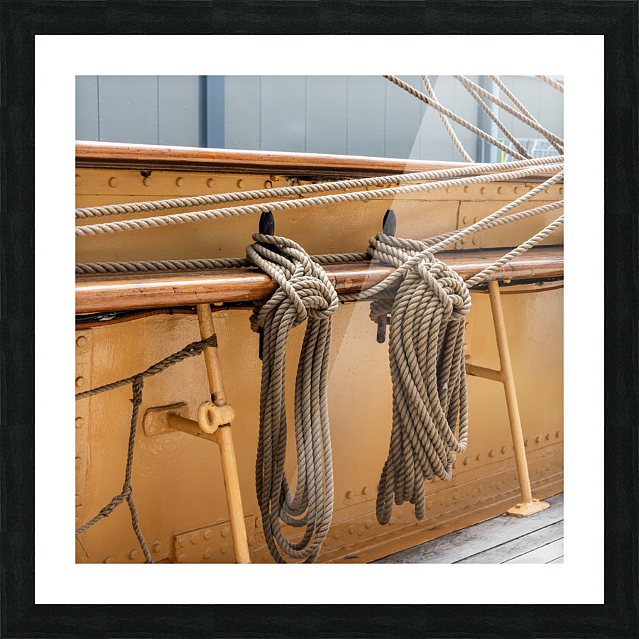  Sailing ship ropes Picture Frame print
