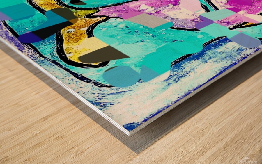 Inside out Wood print