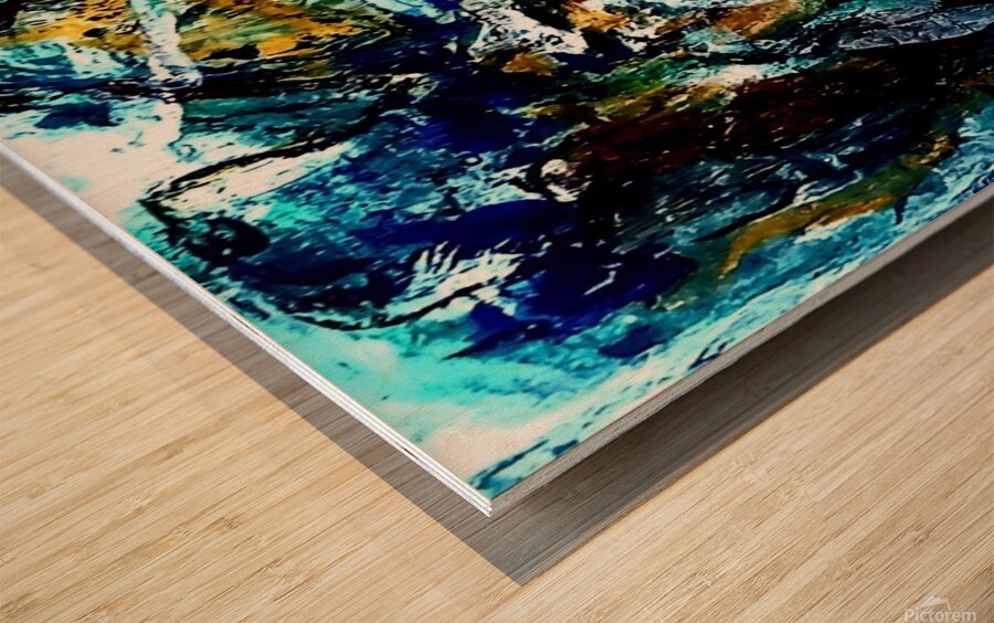 Forest walk  Wood print