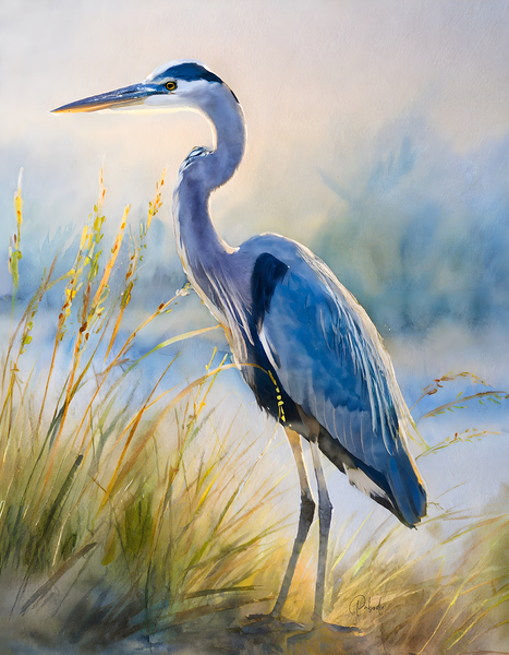 Blue Heron Beachside Digital Download