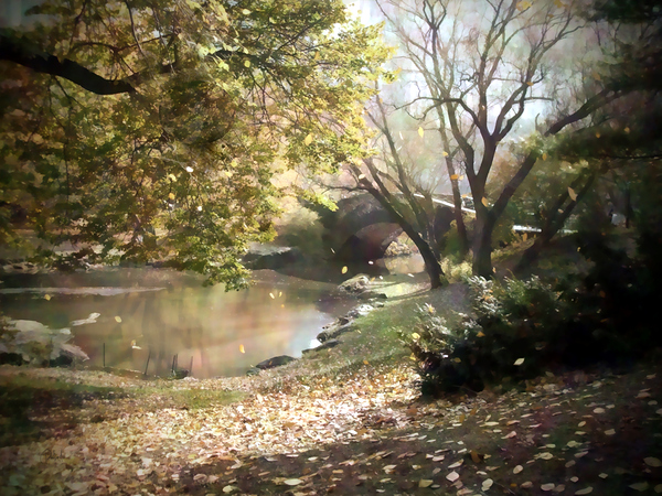 The Grassy Bank Along The Bridge Digital Download