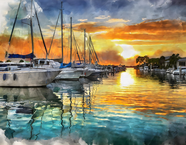 Vermilion River Sunset Digital Download