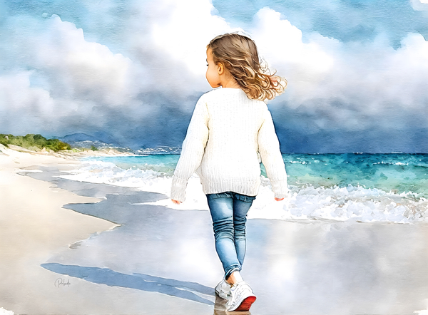 A WInter Beach Day Digital Download