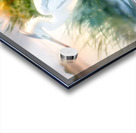 Egret Pose Impression Acrylique