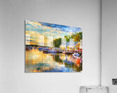 Riverside Dining in Vermilion Acrylic Print