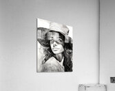 A Womans Casual Glance Acrylic Print