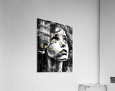 Looking Out At The Rain Impression acrylique