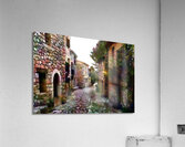 Tuscany Cobblestone Streets and Homes Impression acrylique