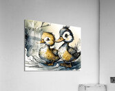Double Ducks Impression acrylique