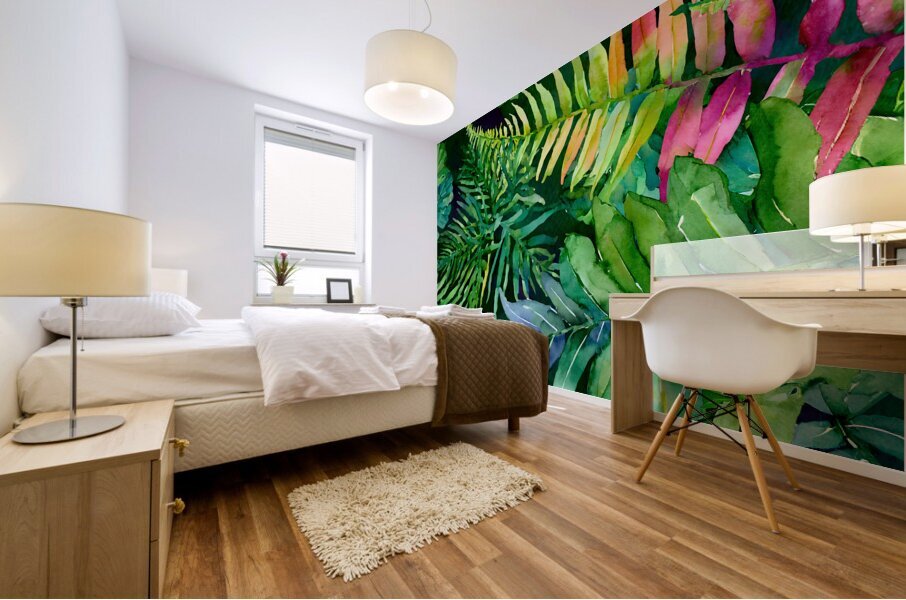 Tropical Leaves III Mural print