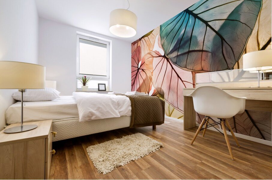 Caladium Colors I Mural print