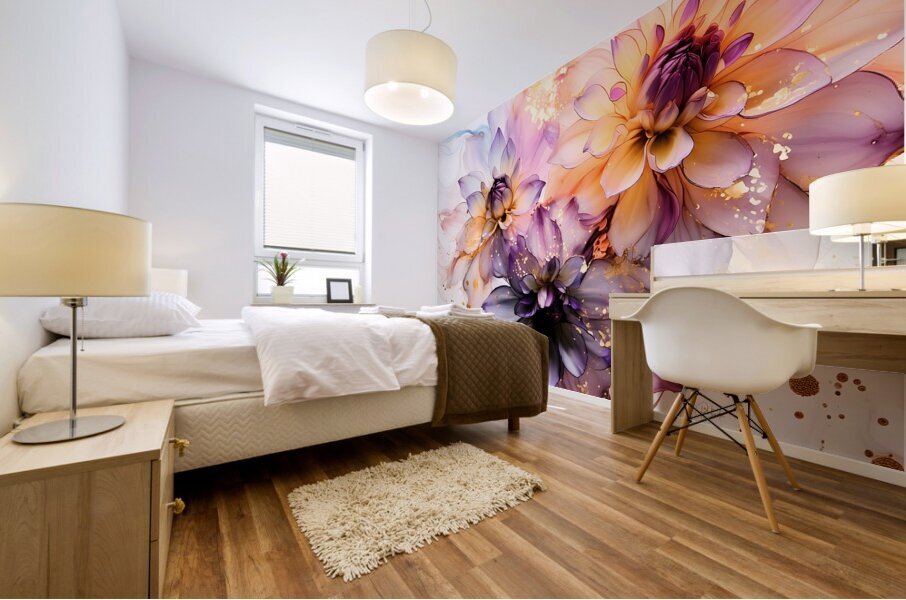 Dahlias Study II Mural print