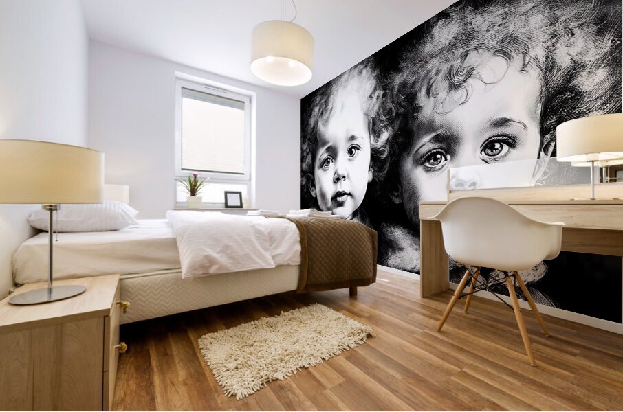 The Siblings Mural print