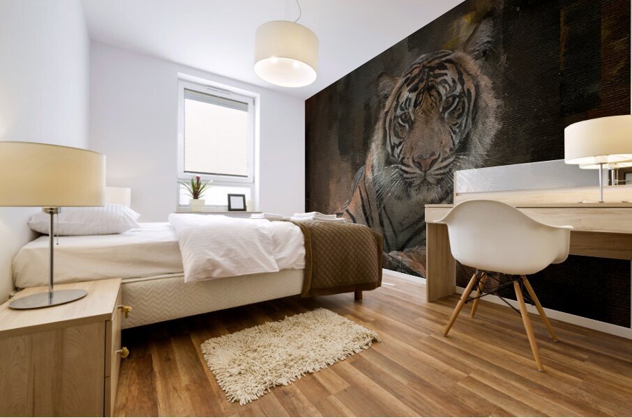 Siberian Tiger Portrait Mural print