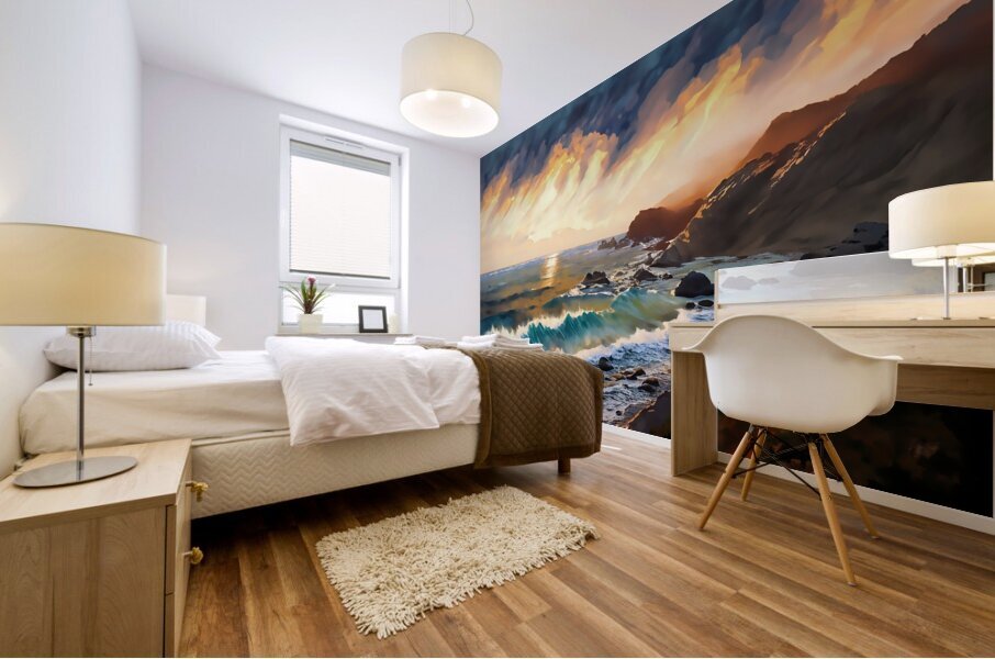 Big Sur California Coastline Mural print