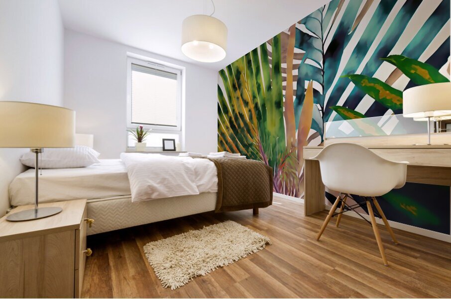 Tropical Palms II Mural print