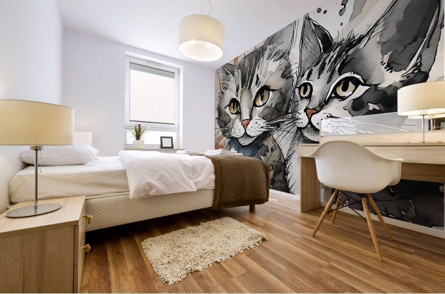 Kitty Crew Mural print