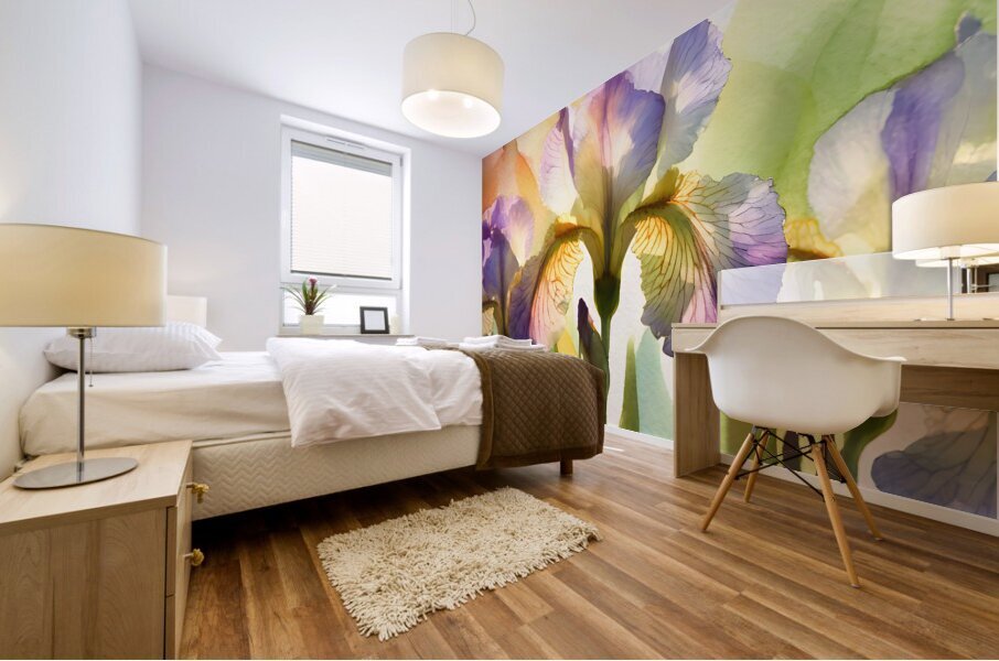 The Beautiful Iris Mural print