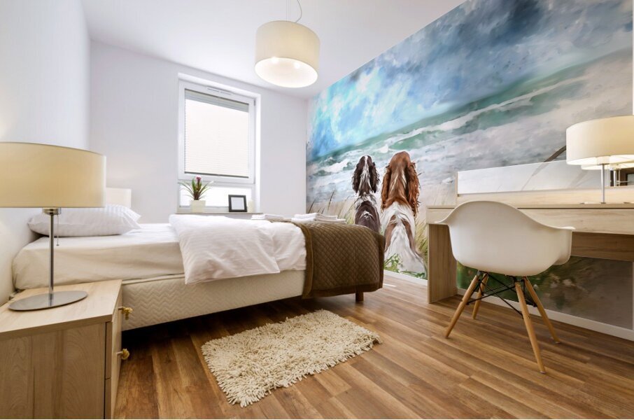 Dogone Good Beach Day Mural print