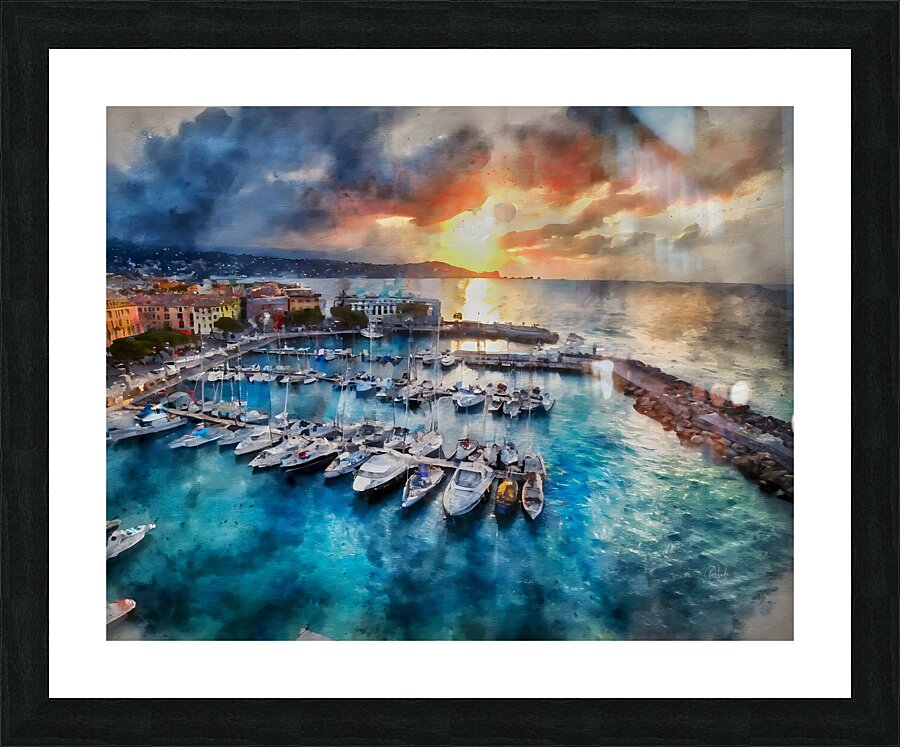 Sunrise Over Cannes Picture Frame print