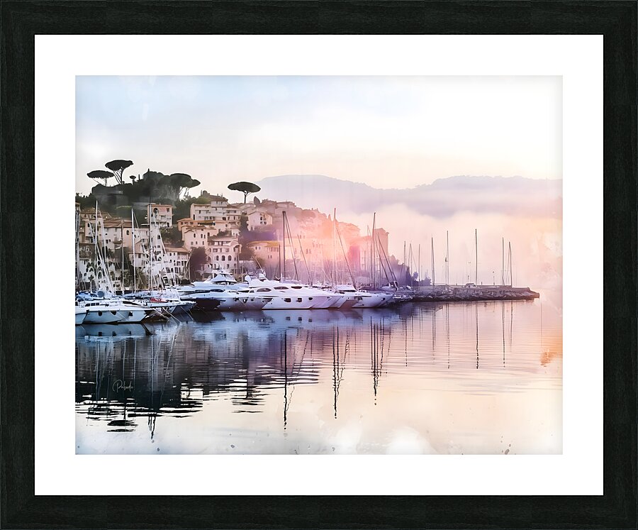 Riviera Yachts and Homes Picture Frame print