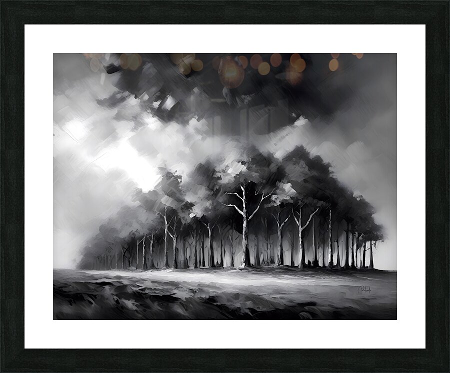 The Stormy Woods Picture Frame print