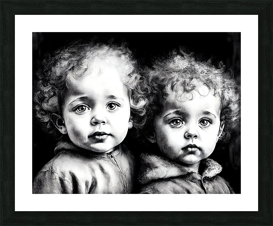 The Siblings Picture Frame print