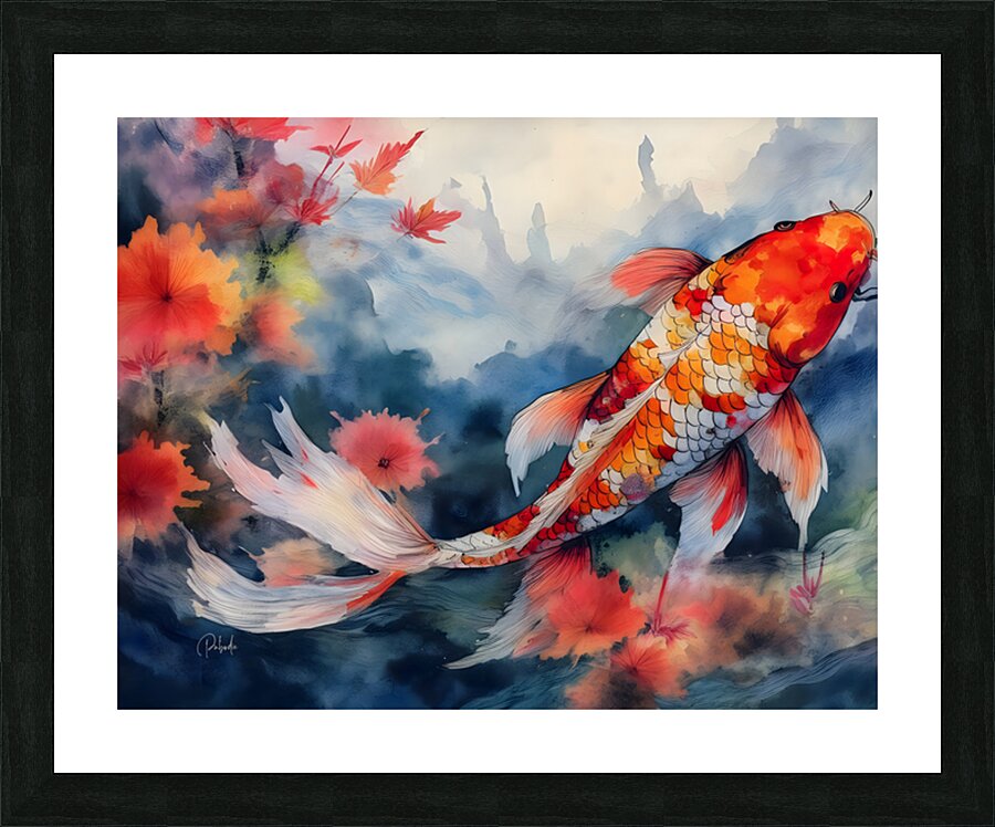 Koi Colors Picture Frame print