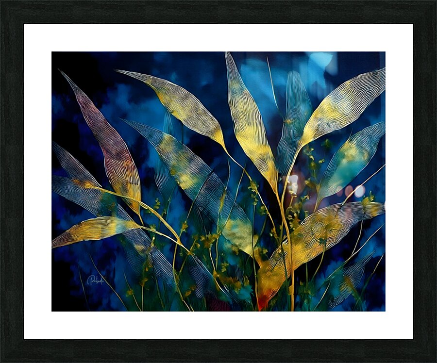 Moonlit Bamboo Impression et Cadre photo