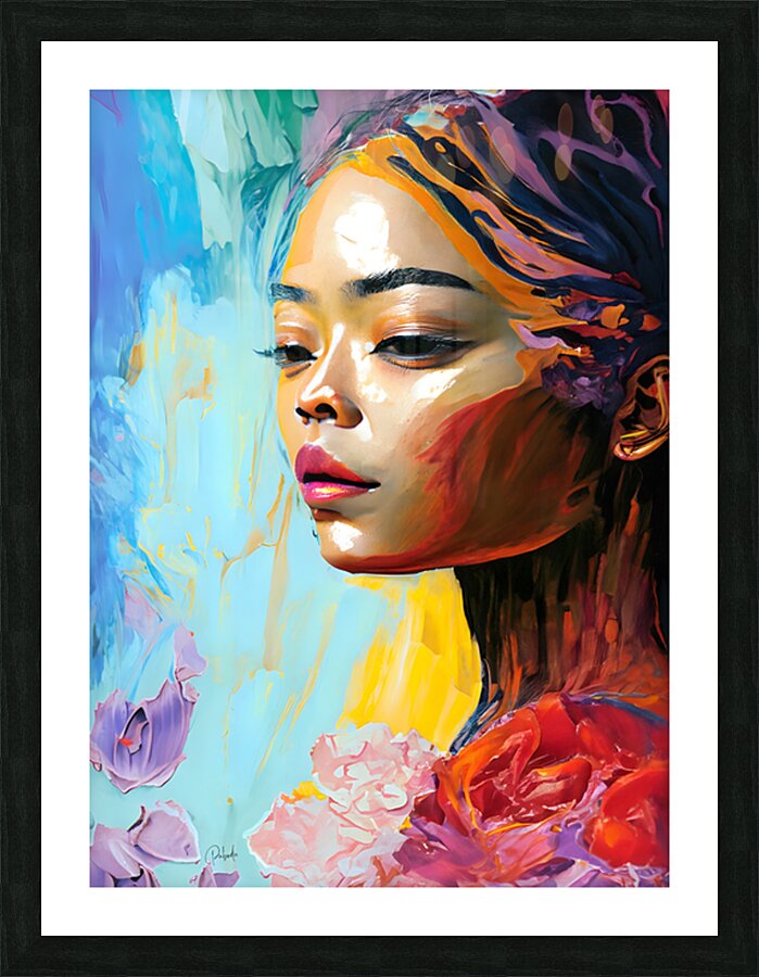 Abstract Faces I Impression et Cadre photo