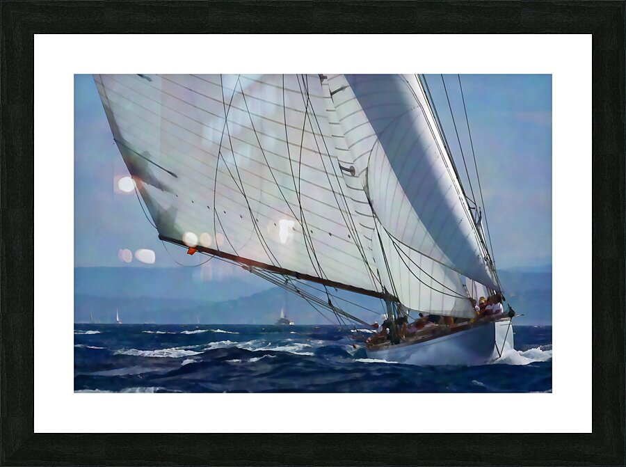Sailing With The Wind Picture Frame print